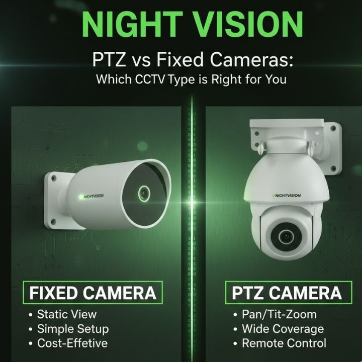 PTZ vs Fixed Cameras Which CCTV Type is Right for You