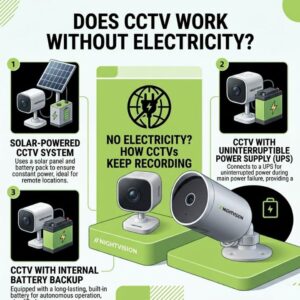 Does cctv work without electricity - Night vision cctv camera Nepal