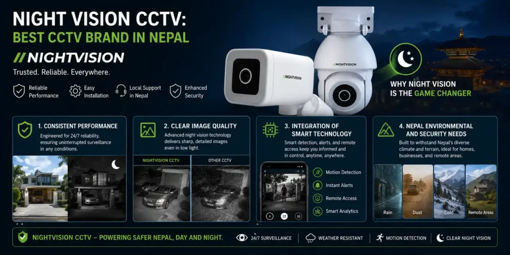Night Vision cctv - Best CCTV brand in Nepal